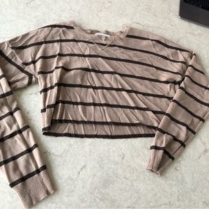 Striped brown sweater